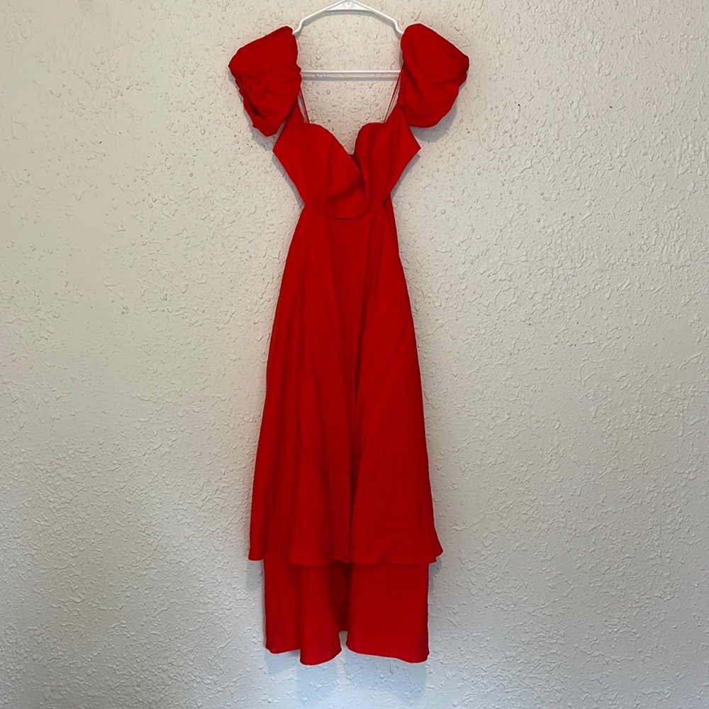 Cherry red size 4 dress from Anthropologie. New with tags!